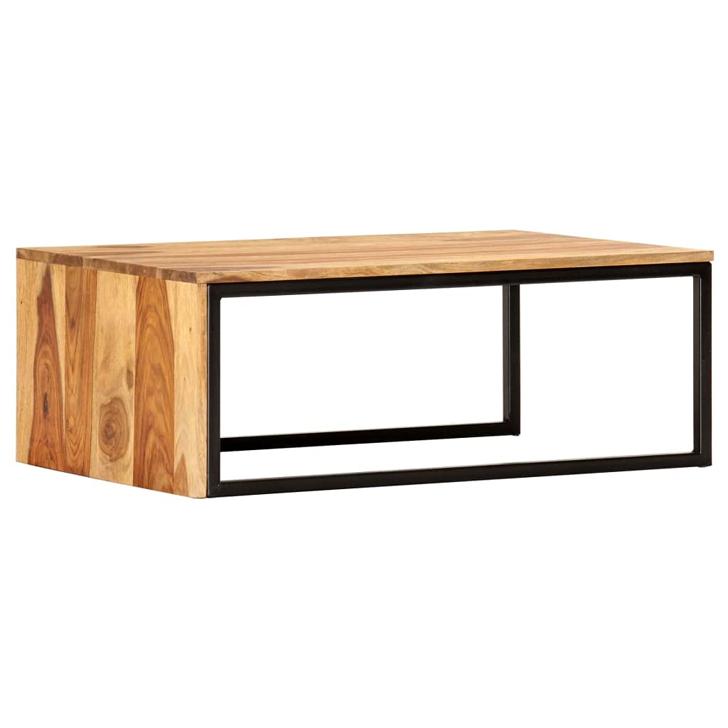 2 pcs Solid Sheesham Wood Nesting Tables N4660