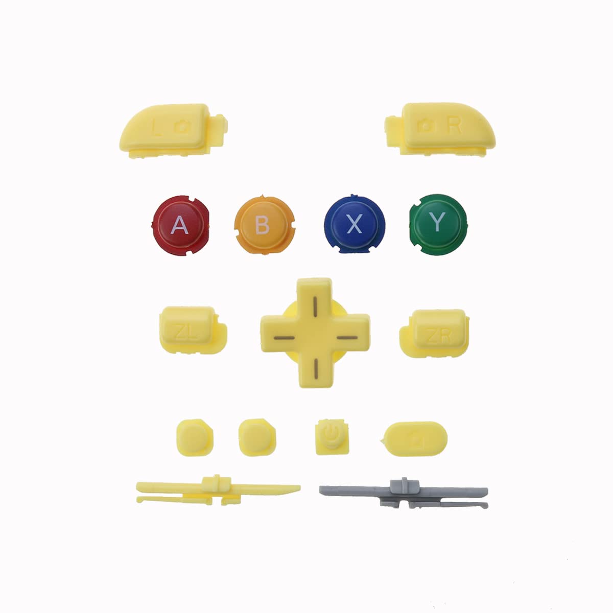 15 in 1 ABXY Button LR ZL ZR Home Buttons Replacement (Yellow) H3151