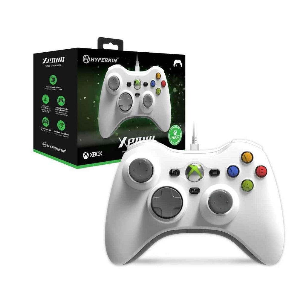 White Wired Gaming Controller with 3.5MM Audio Jack M5902