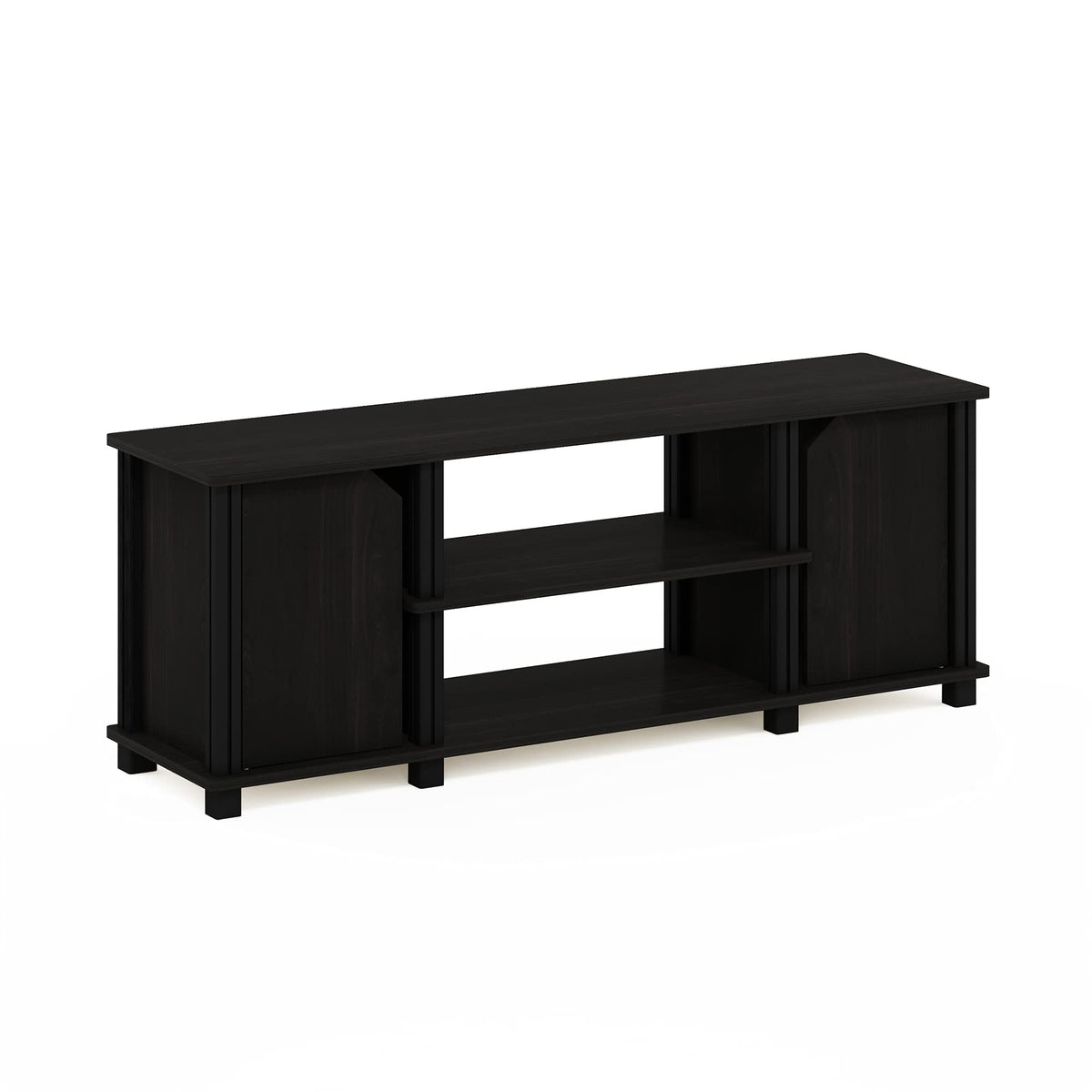 3-Tier Open Shelf TV Stand with Cabinets C875