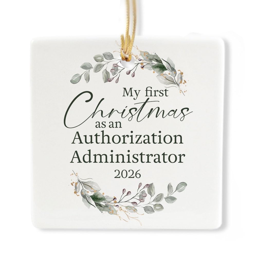 Ceramic 3-inch Square Ornament U224