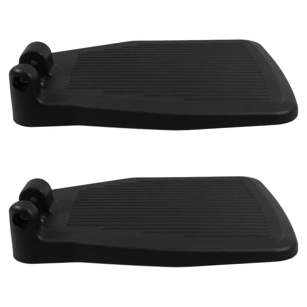 Black Plastic Wheelchair Footplates Replacement Pair T165