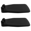 Black Plastic Wheelchair Footplates Replacement Pair T165