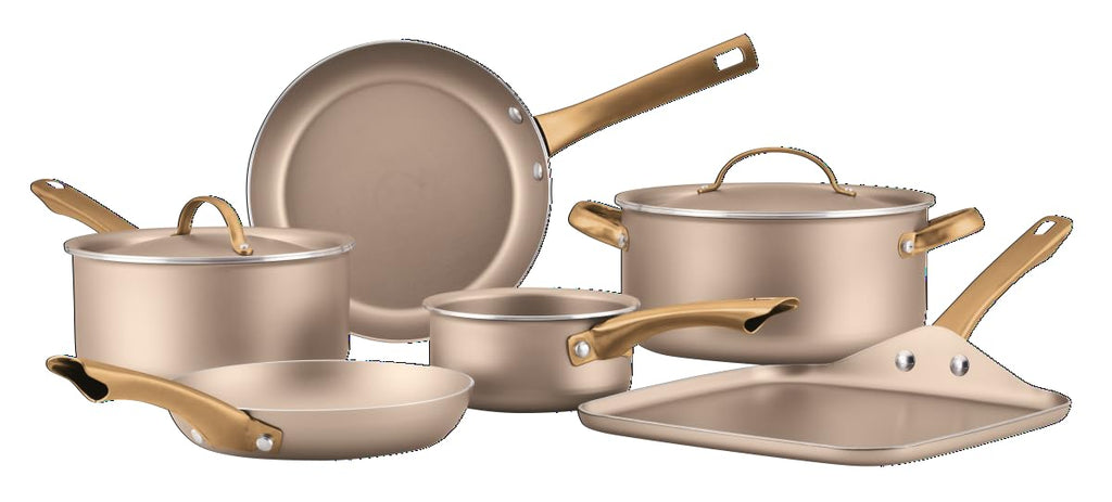 Nonstick Cookware and Pot Set with Lids, Dishwasher Safe, 12 Piece W202476