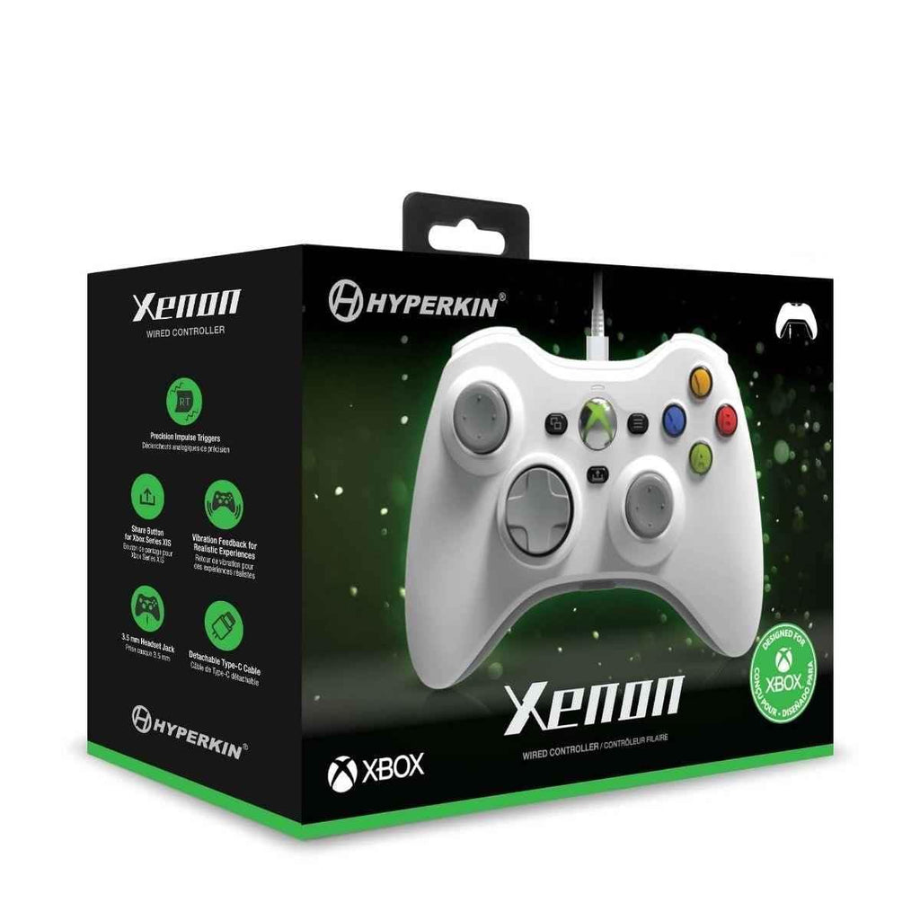 White Wired Gaming Controller with 3.5MM Audio Jack M5902