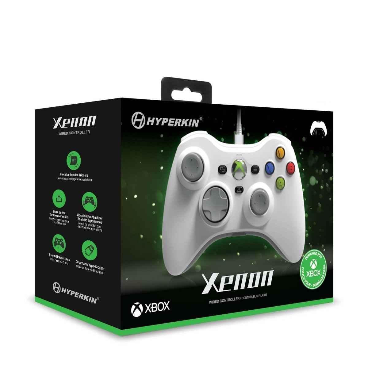 White Wired Gaming Controller with 3.5MM Audio Jack M5902