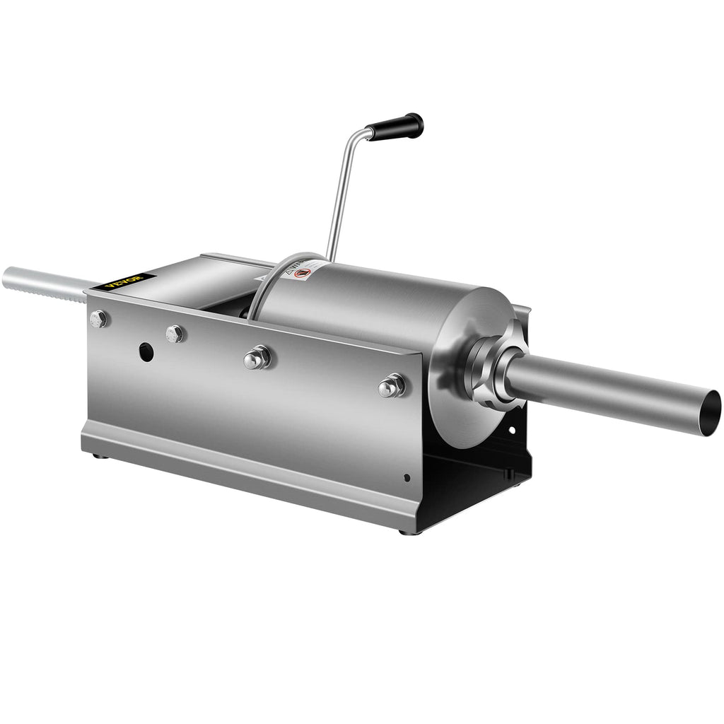 3L Manual Stainless Steel Sausage Stuffer with 5 Filling Nozzles H777
