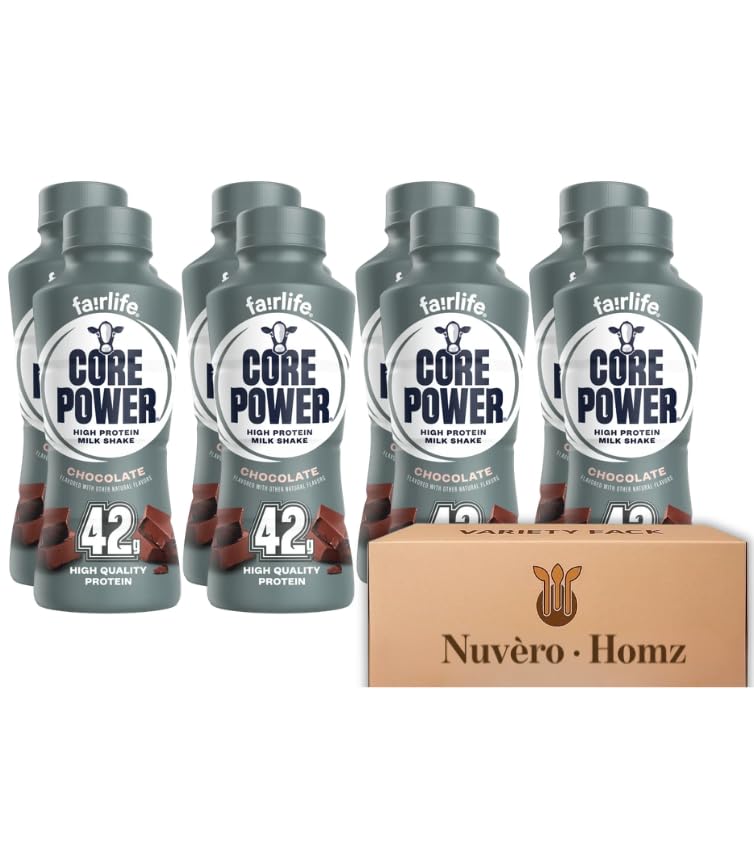 Chocolate 14 fl oz Protein Shake 8 Bottles P4573