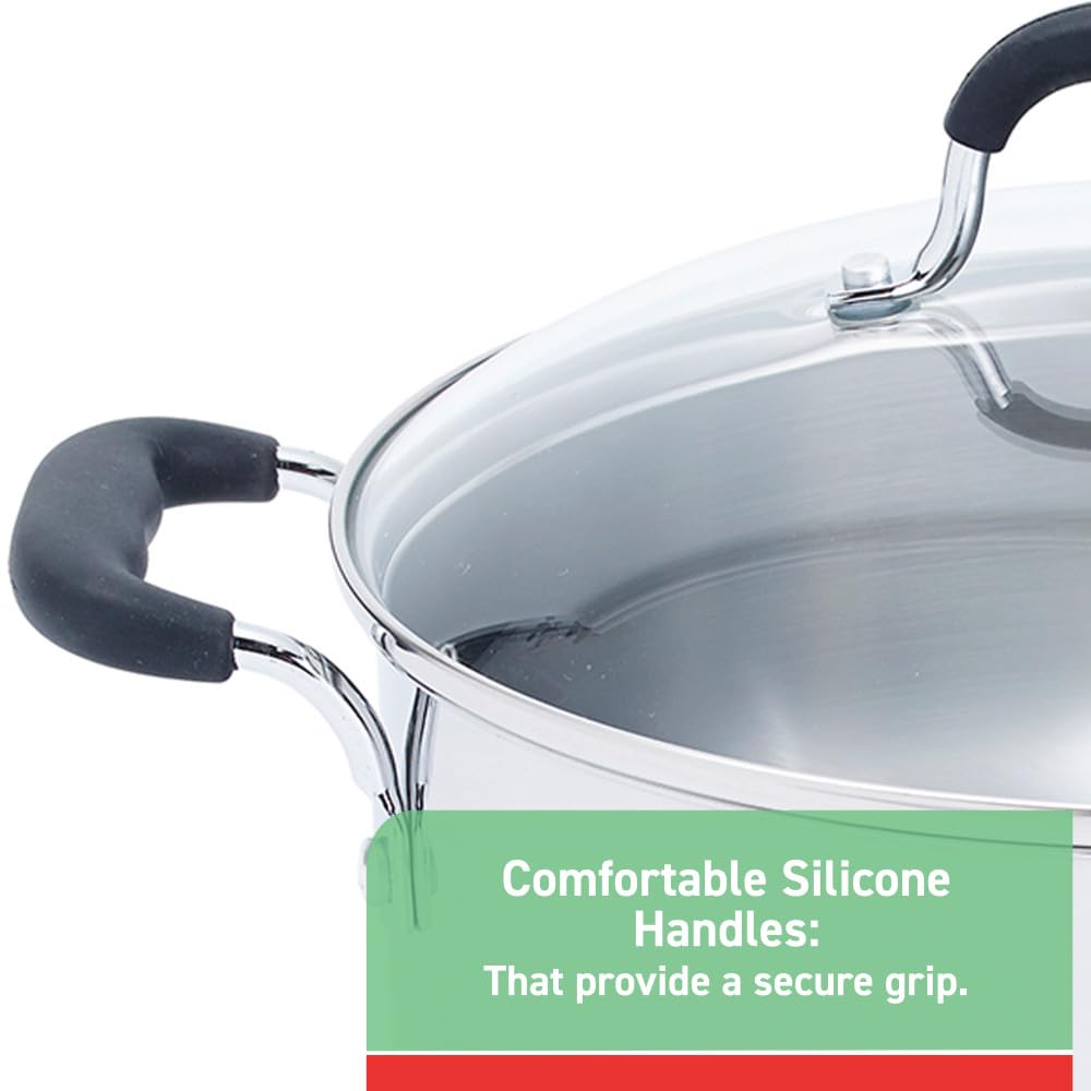 Stainless Steel 12 qt Stock Pot with Lid E47531