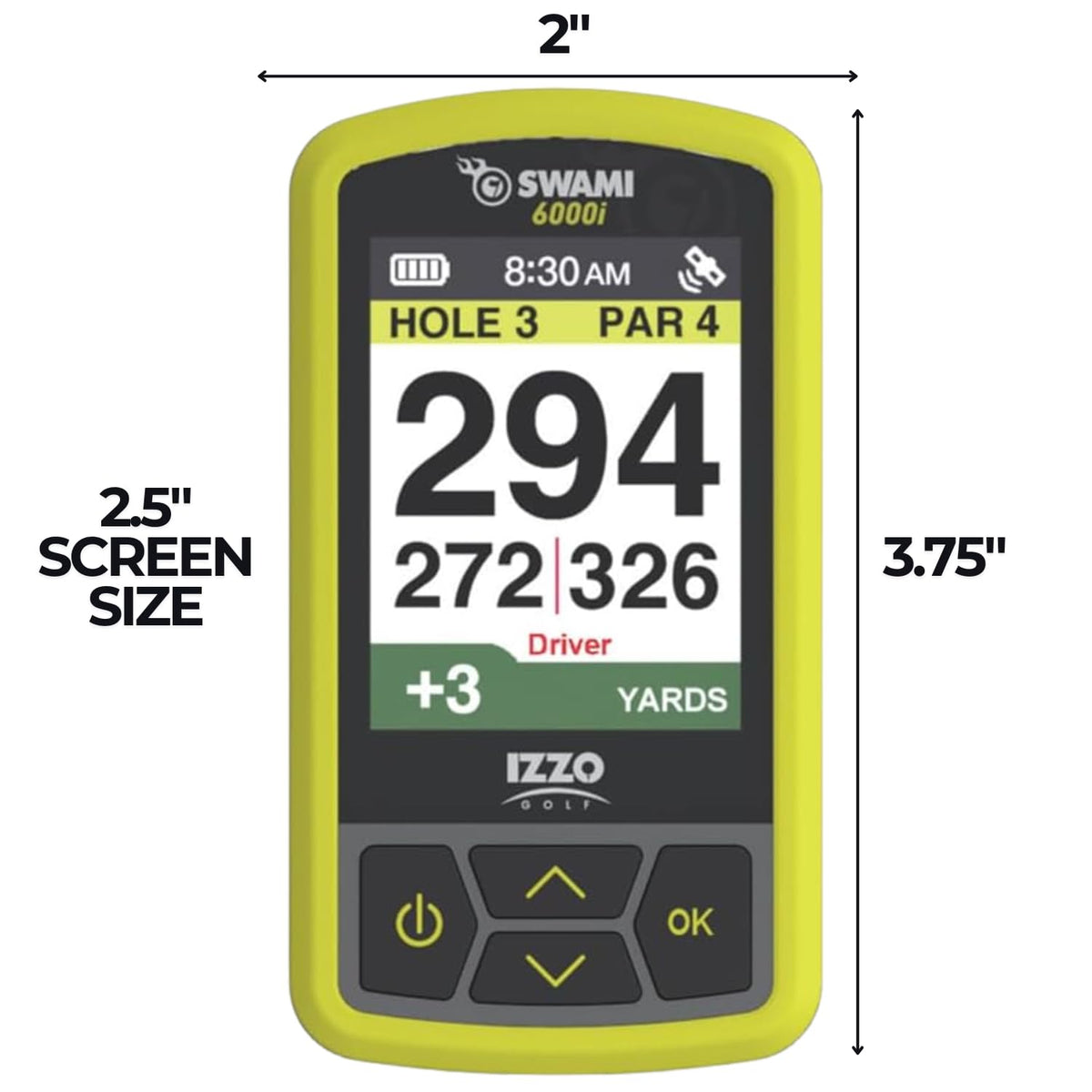 Handheld Golf GPS Water-Resistant Color Display with 38,000 Course Maps B64443
