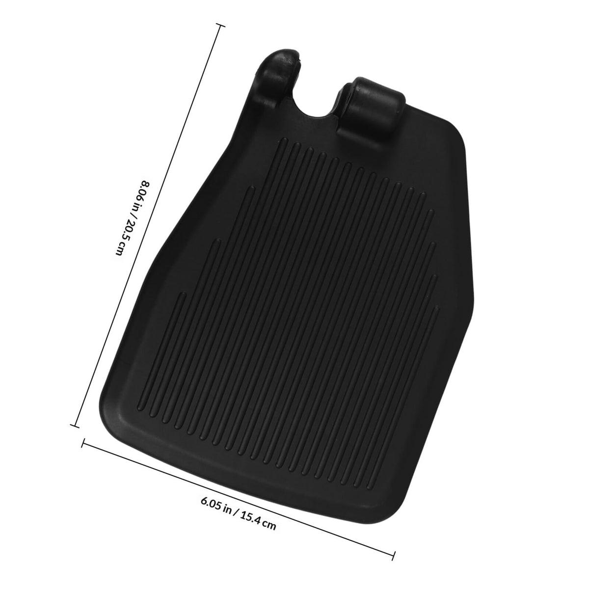 Black Plastic Wheelchair Footplates Replacement Pair T165