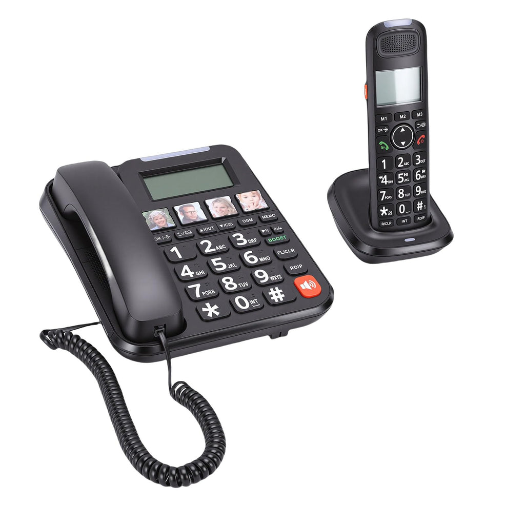 Expandable Corded/Cordless Phone System with Big Buttons B259