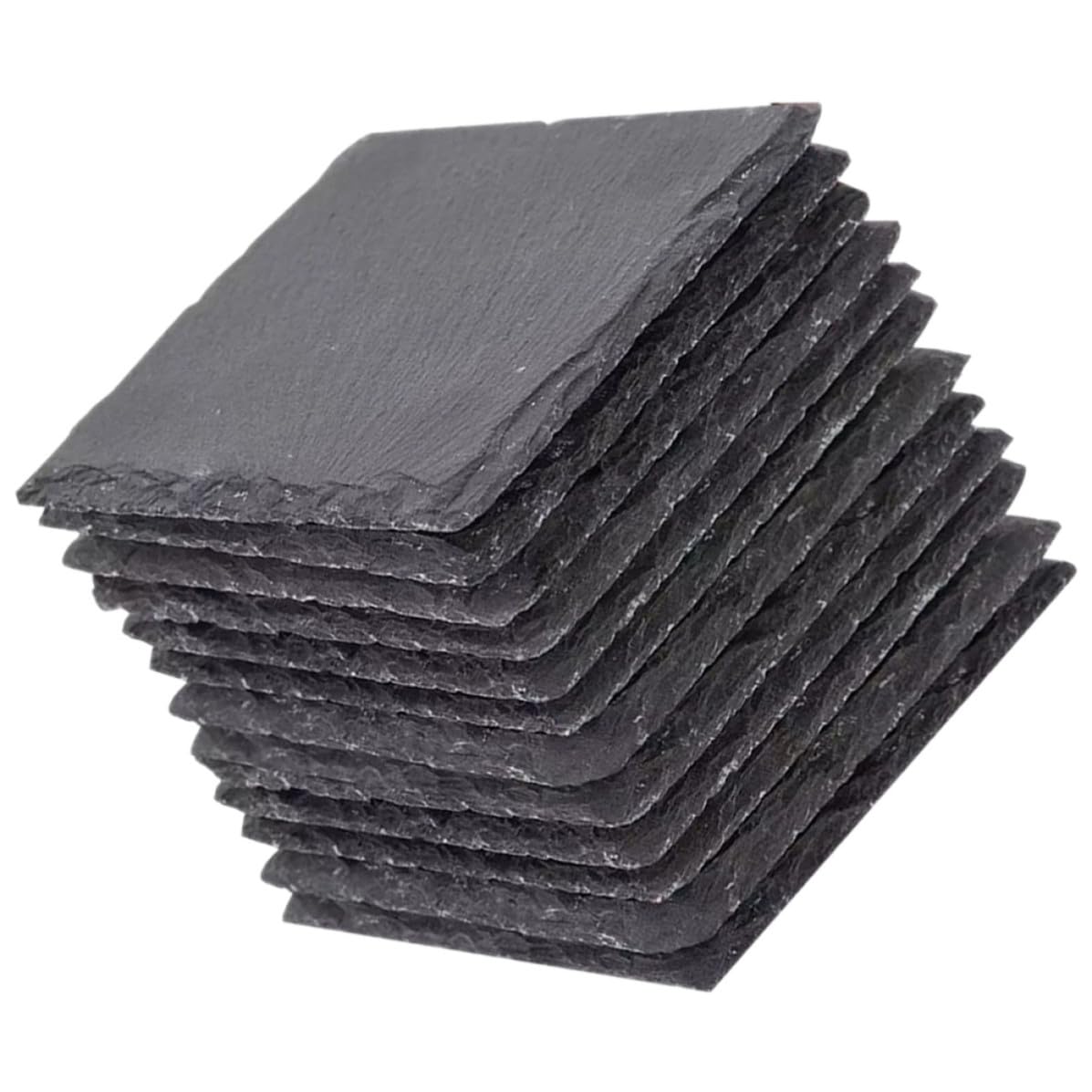 Natural Stone Square Drink Coasters Set N75798