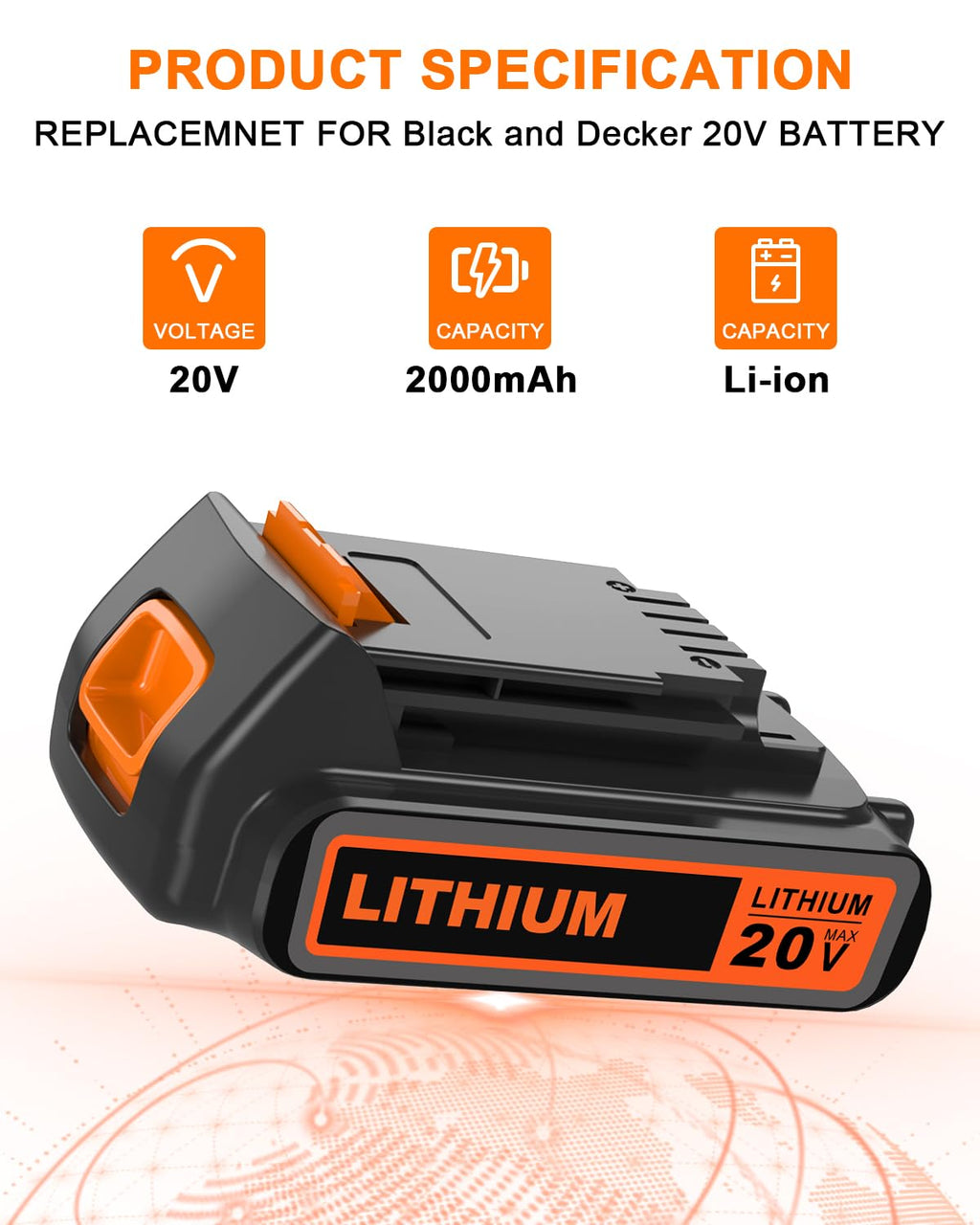 20 Volt MAX 2.0AH Lithium Battery A14617
