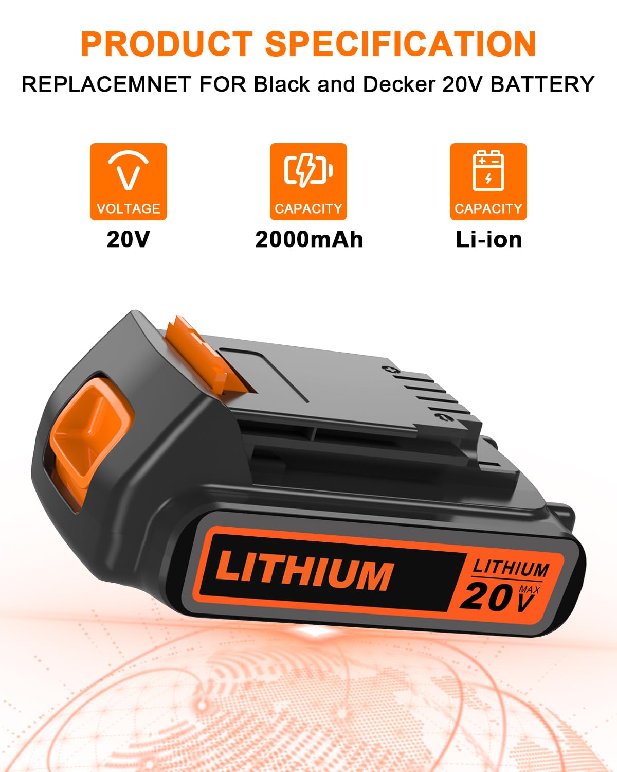20 Volt MAX 2.0AH Lithium Battery A14617