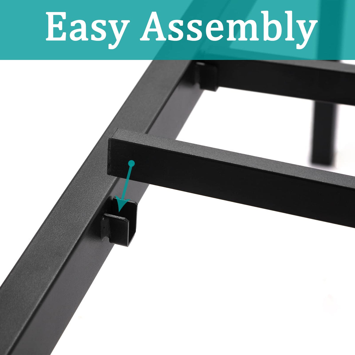 Queen Size 14 Inch Heavy Duty Metal Platform Bed Frame R966939