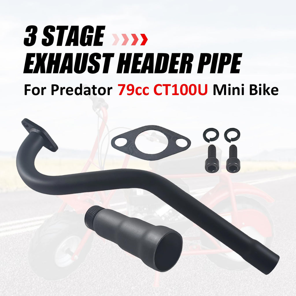 Mini Bike Exhaust Pipe Muffler Black V921