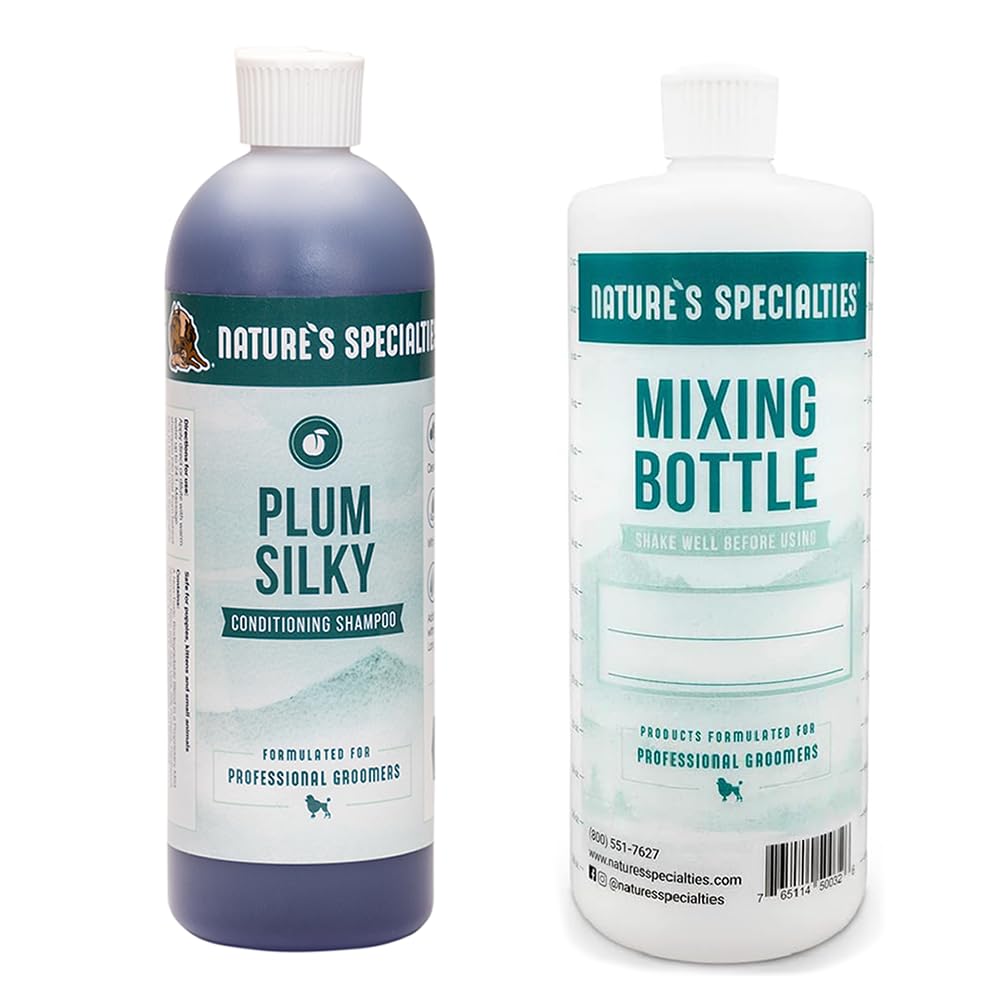 Mixing Bottle and Dog Shampoo Concentrate 32 oz 16 oz B7948