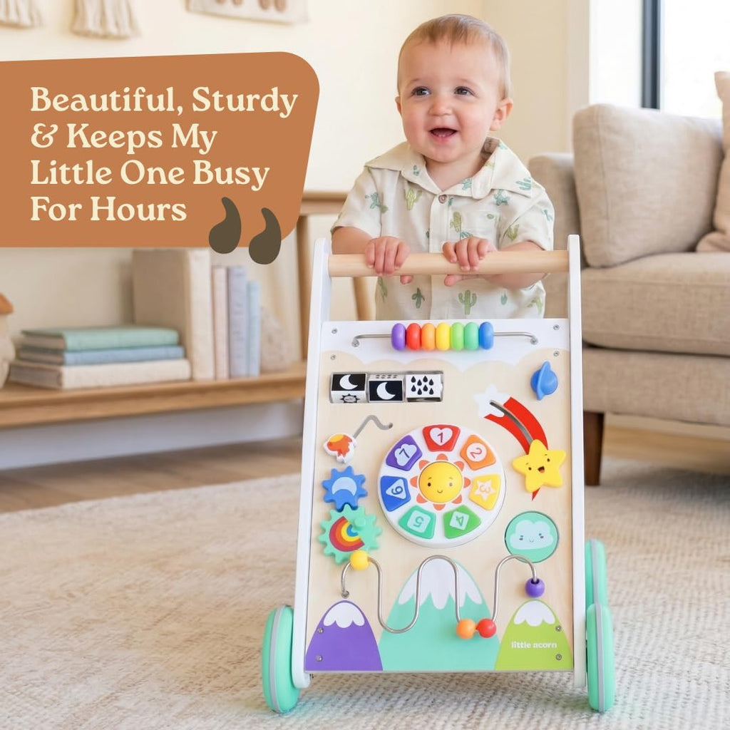 Wooden Baby Walker with Music & Lights X8870