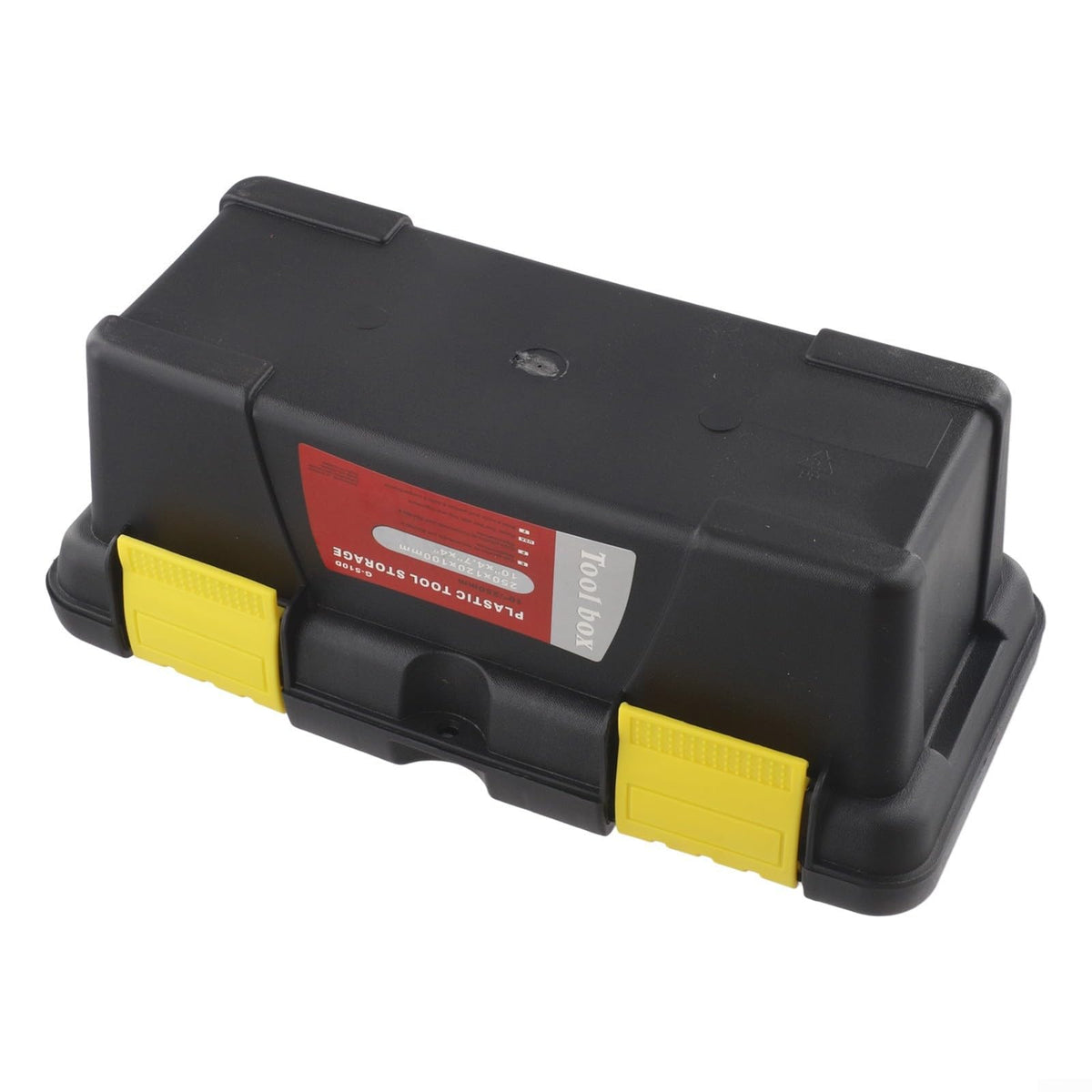 10 Inch Black Plastic Tool Box E78647