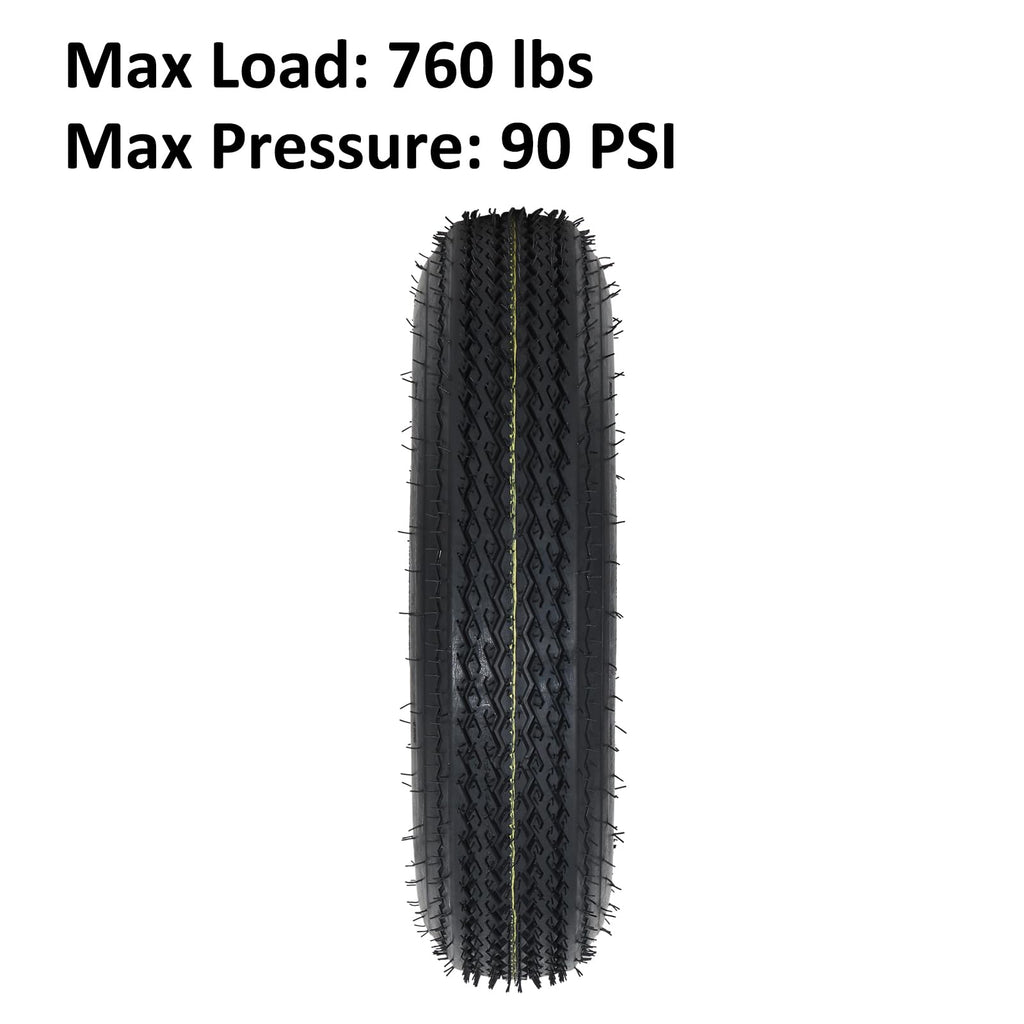 4.80-8 Trailer Tires on 8” White Rims 2-Pack X981090