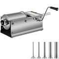 3L Manual Stainless Steel Sausage Stuffer with 5 Filling Nozzles H777
