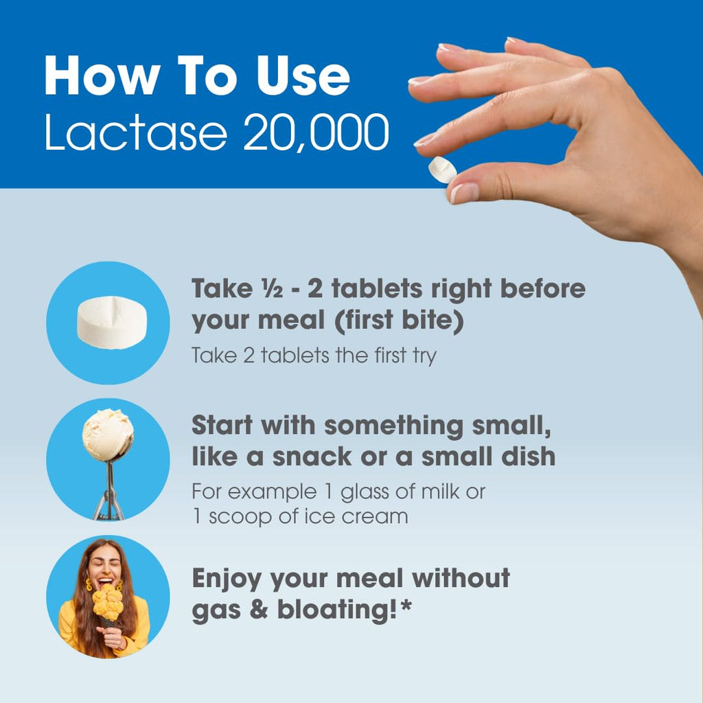 Lactase Digestive Enzymes 6 Scored Tablets H77941