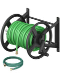 Wall Mounted Garden Hose Reel with Leader Hose D82596