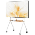 White Rolling TV Stand J674768