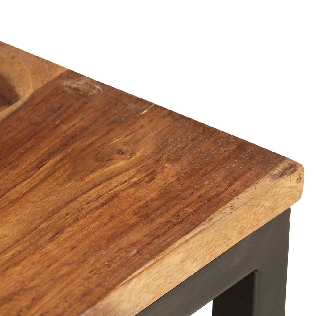 2 pcs Solid Sheesham Wood Nesting Tables N4660