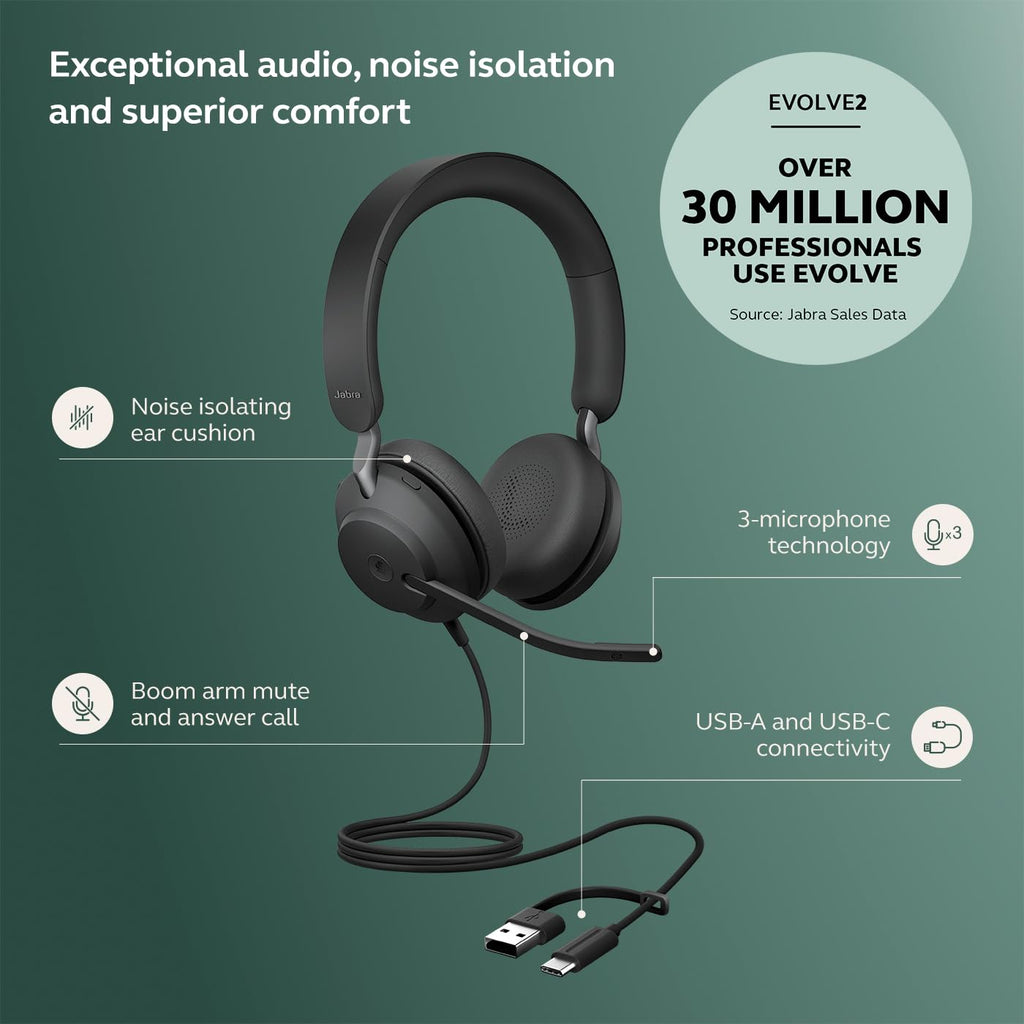 Wired Stereo Noise-Cancelling Headset C157