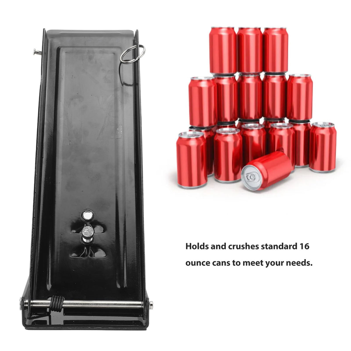Stainless Steel Heavy Duty Foot Pedal Can Crusher N4246