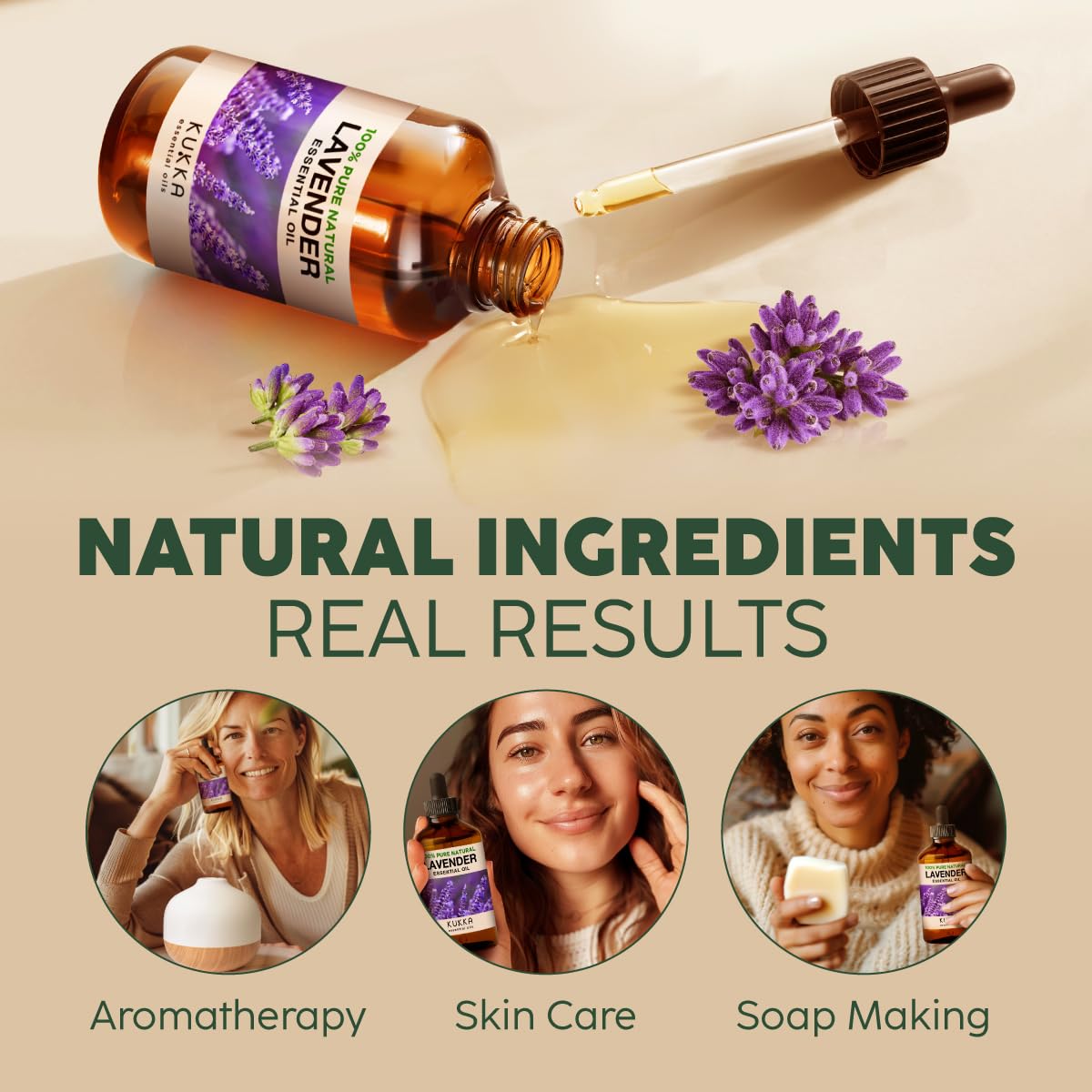 Lavender & Tea Tree Essential Oil Set 2x4 fl oz U17674