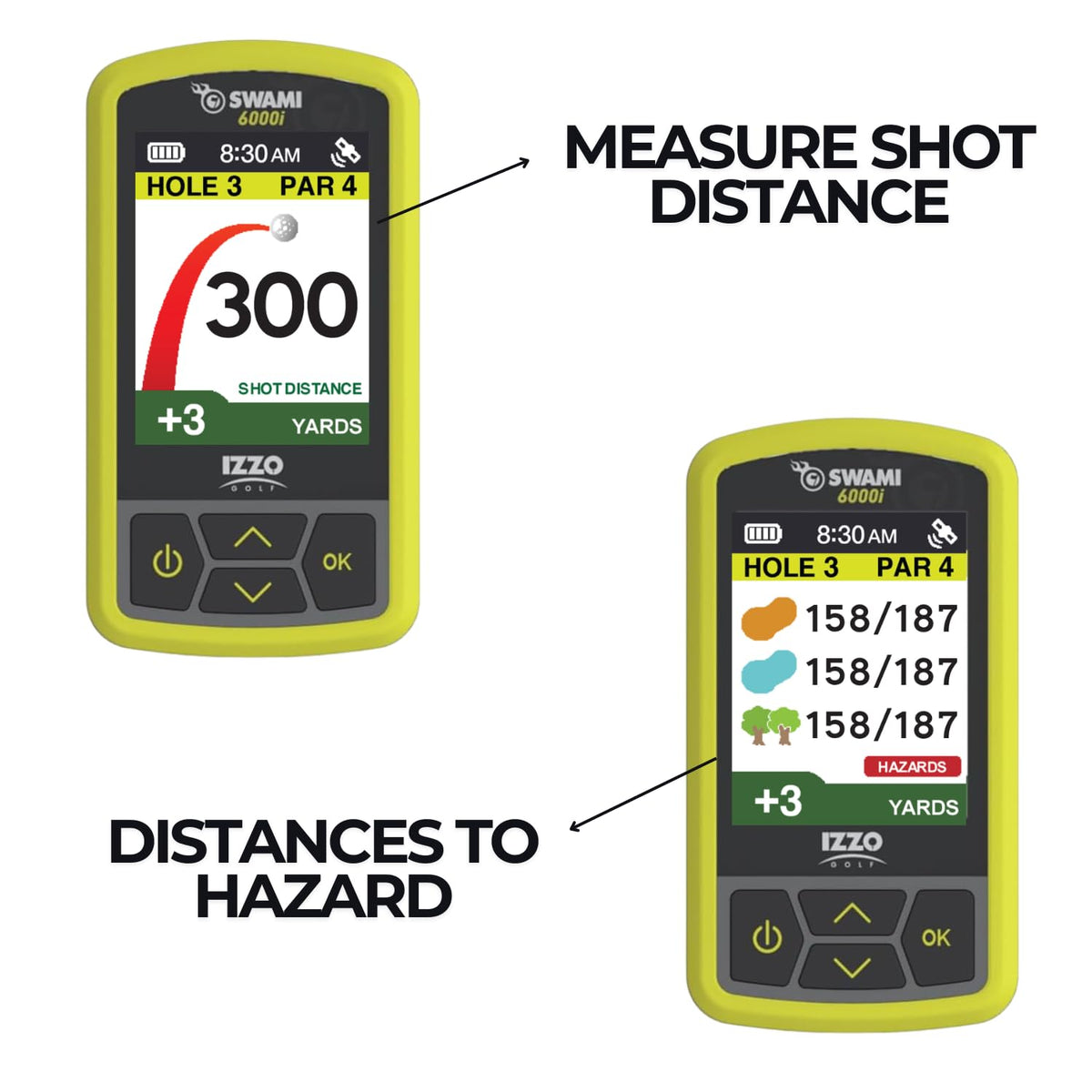 Handheld Golf GPS Water-Resistant Color Display with 38,000 Course Maps B64443