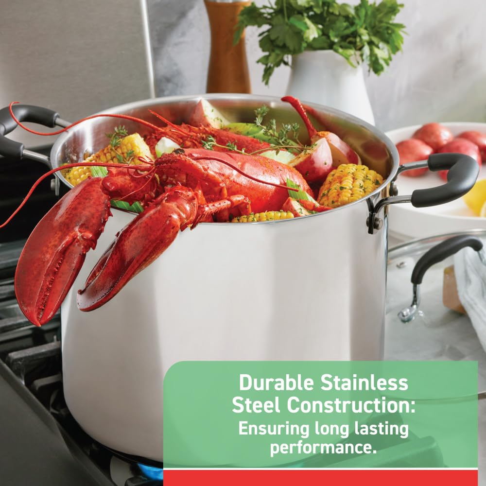 Stainless Steel 12 qt Stock Pot with Lid E47531