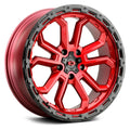 20x9 5x150 +12mm Red Wheel Rim X944557