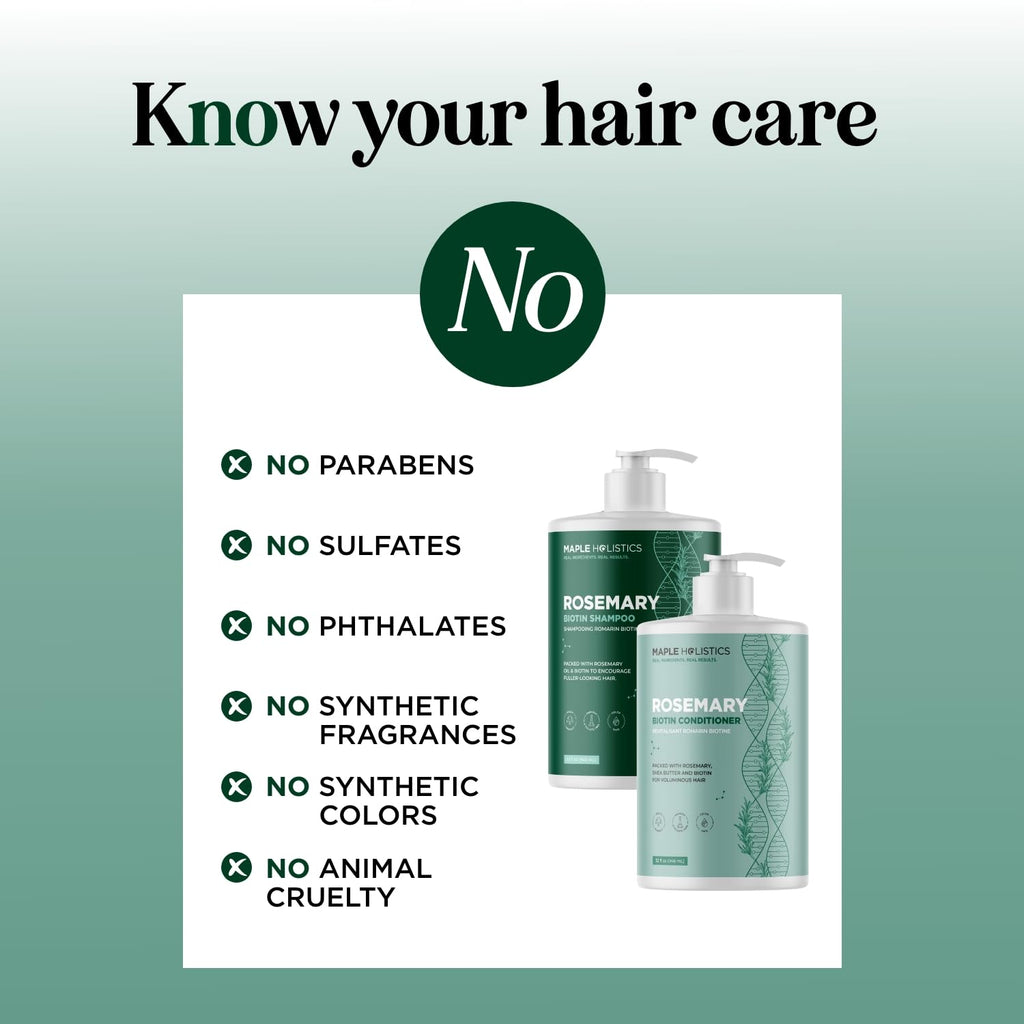 Biotin Rosemary Shampoo and Conditioner Set 32 Fl Oz Each K227