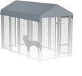 Gray Dog Kennel Cover 10' x 5' V374723