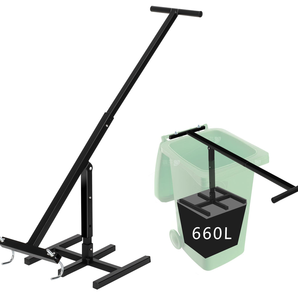 Black Manual Trash Compactor Adjustable Handle B817719