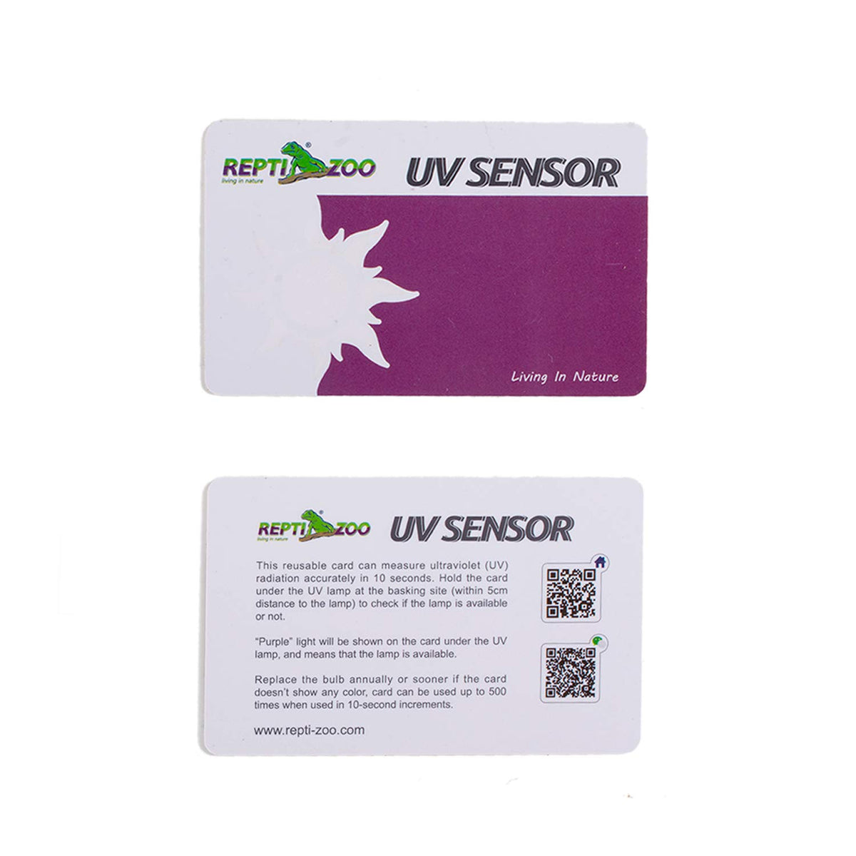 UVB Tester Reptile Lamp UV Sensor Set of 2 L67339