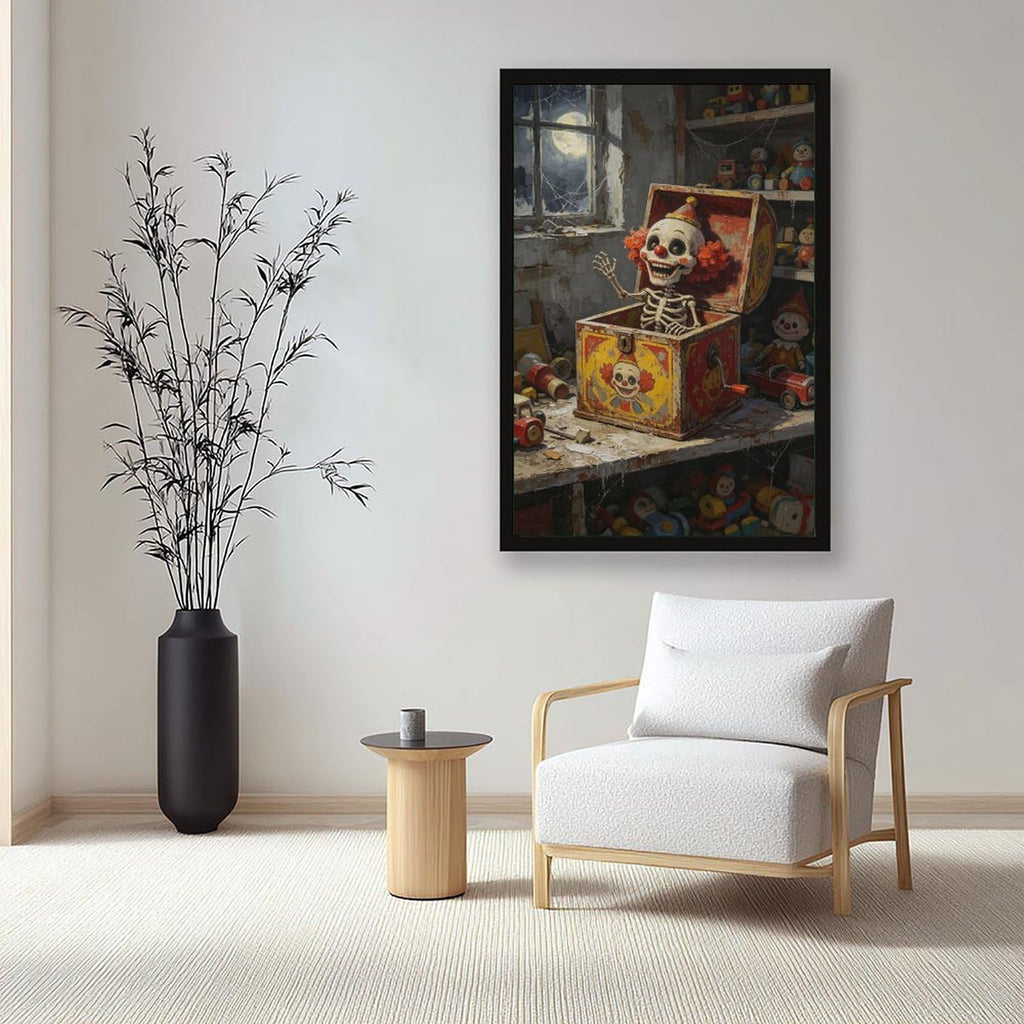 Canvas Wall Art Oil Painting Poster Print with Black Frame 24" L X 36" W U2048