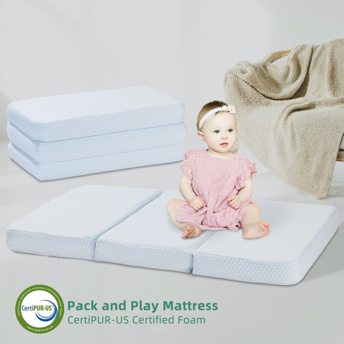 Trifold Pack and Play Mattress N72711