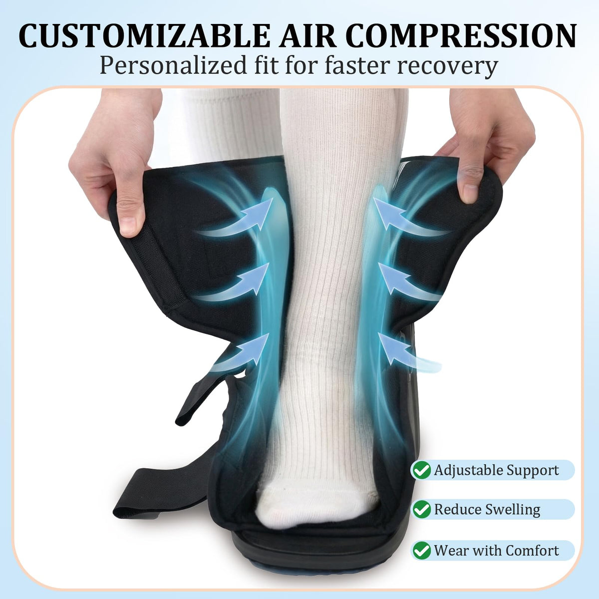 Short Inflatable Orthopedic Walking Boot B7462