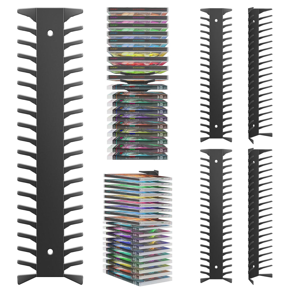 4 Pack Wall Mount Metal DVD Shelf F815809