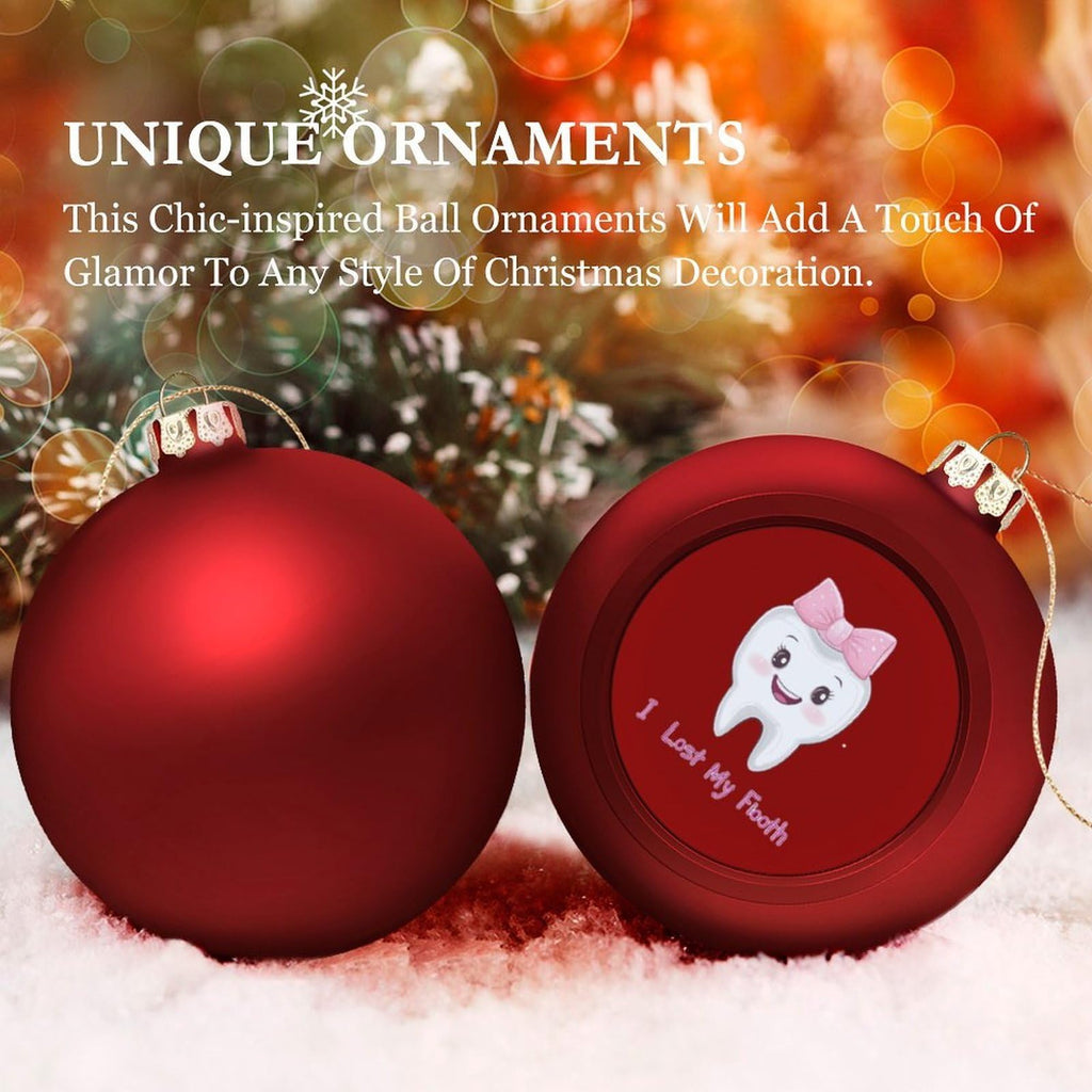 Christmas Balls Ornaments 4PCS J7048