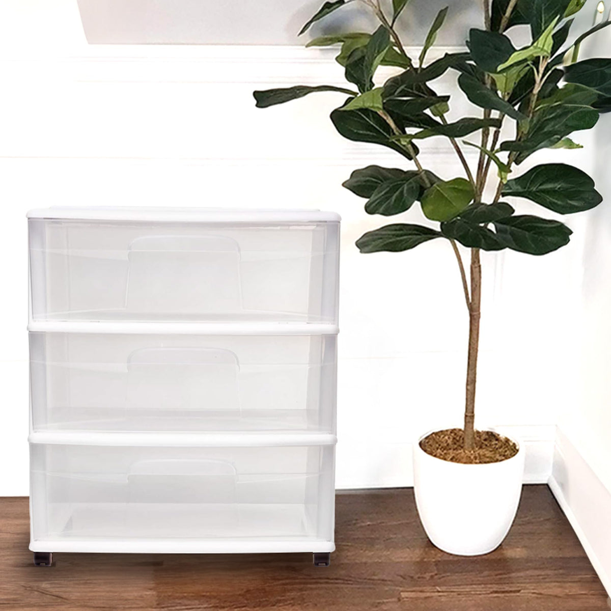 White 3-Tier Storage Cart 2 Pack K1632