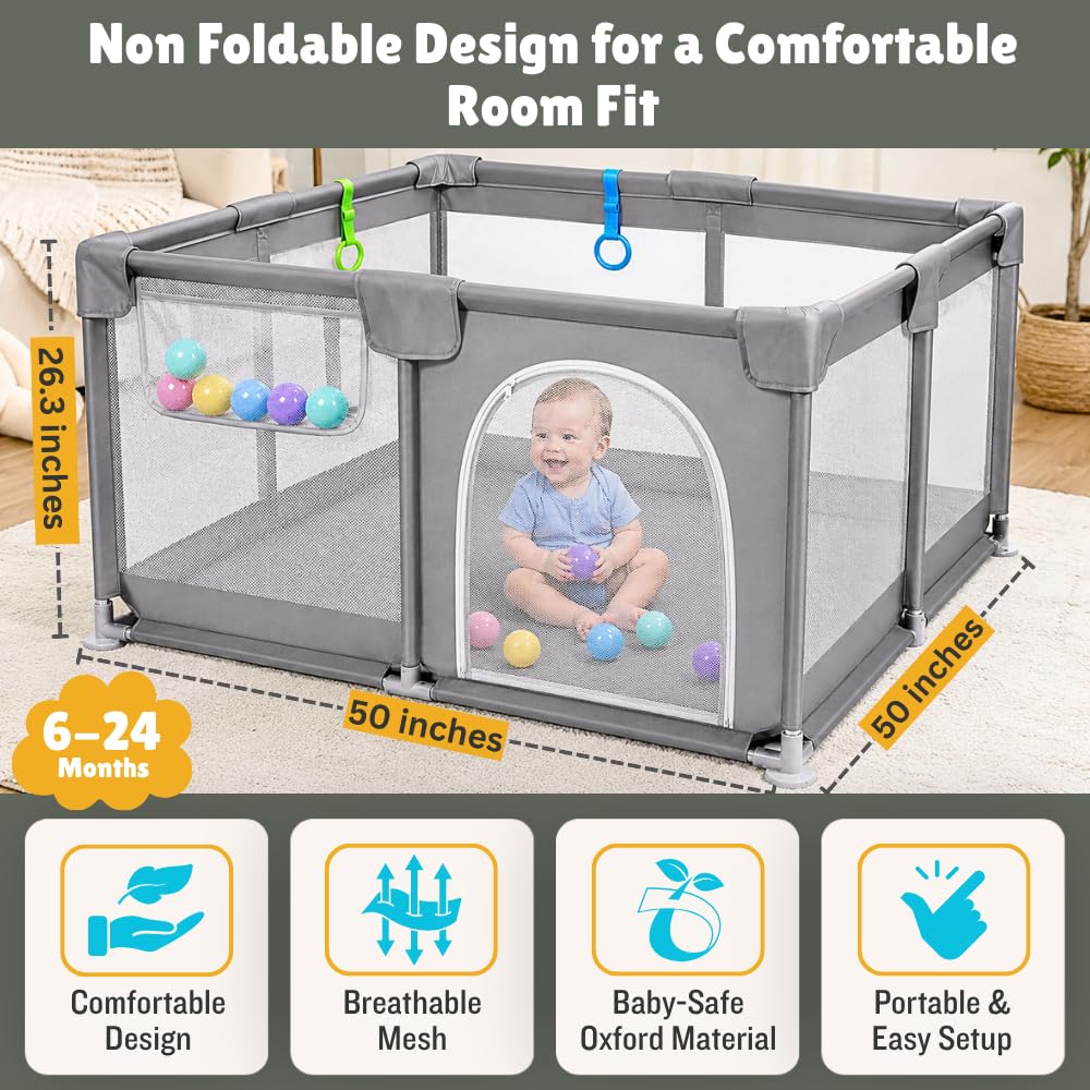 Baby Playpen 50x50 inches J8063