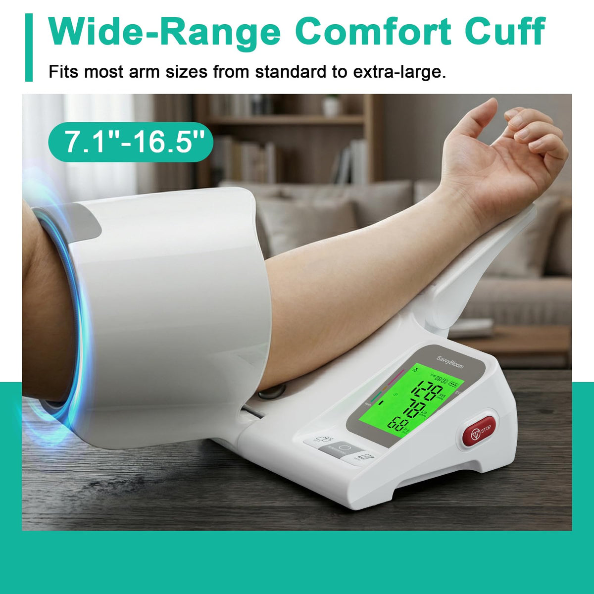 Upper Arm Blood Pressure Monitor XL Cuff K829