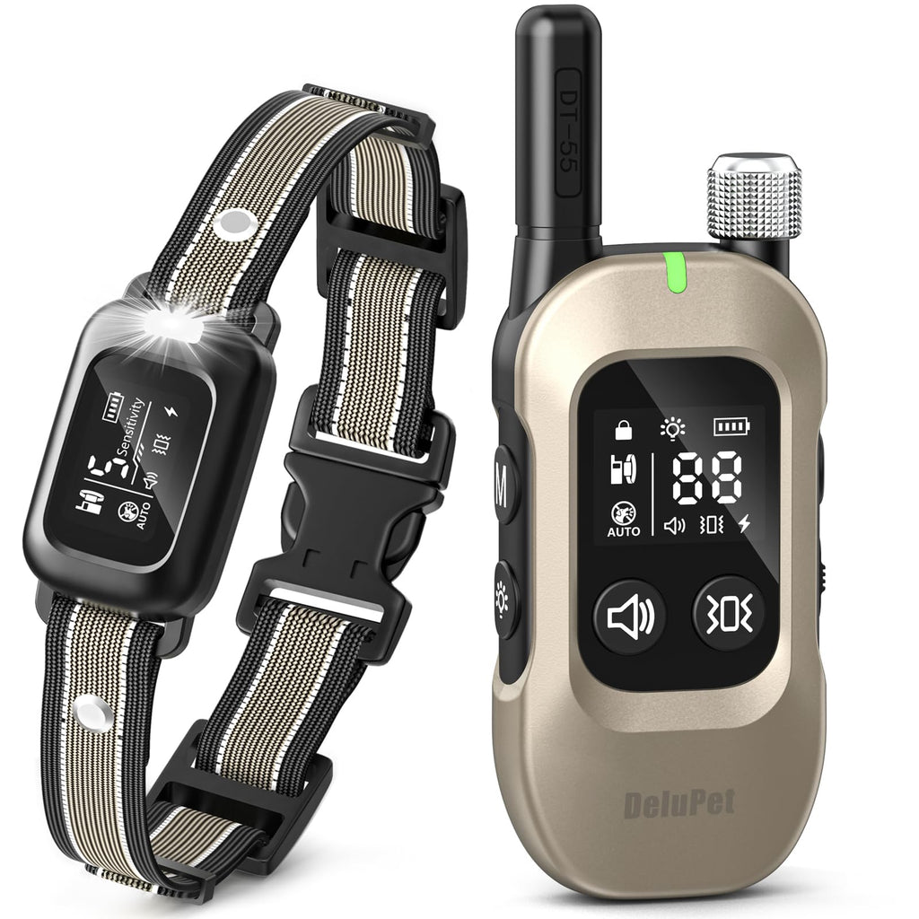 2-in-1 Dog Bark & Shock Collar with Remote T480