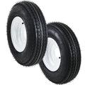 4.80-8 Trailer Tires on 8” White Rims 2-Pack X981090